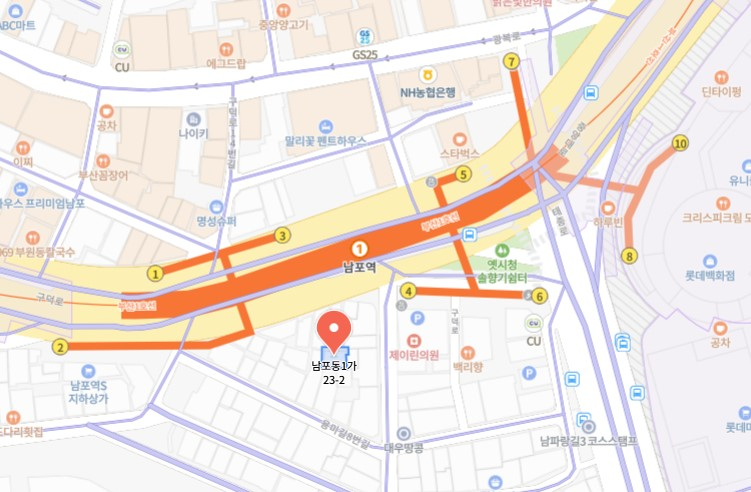 부산광역시 중구 남포동1가 건물 - 1