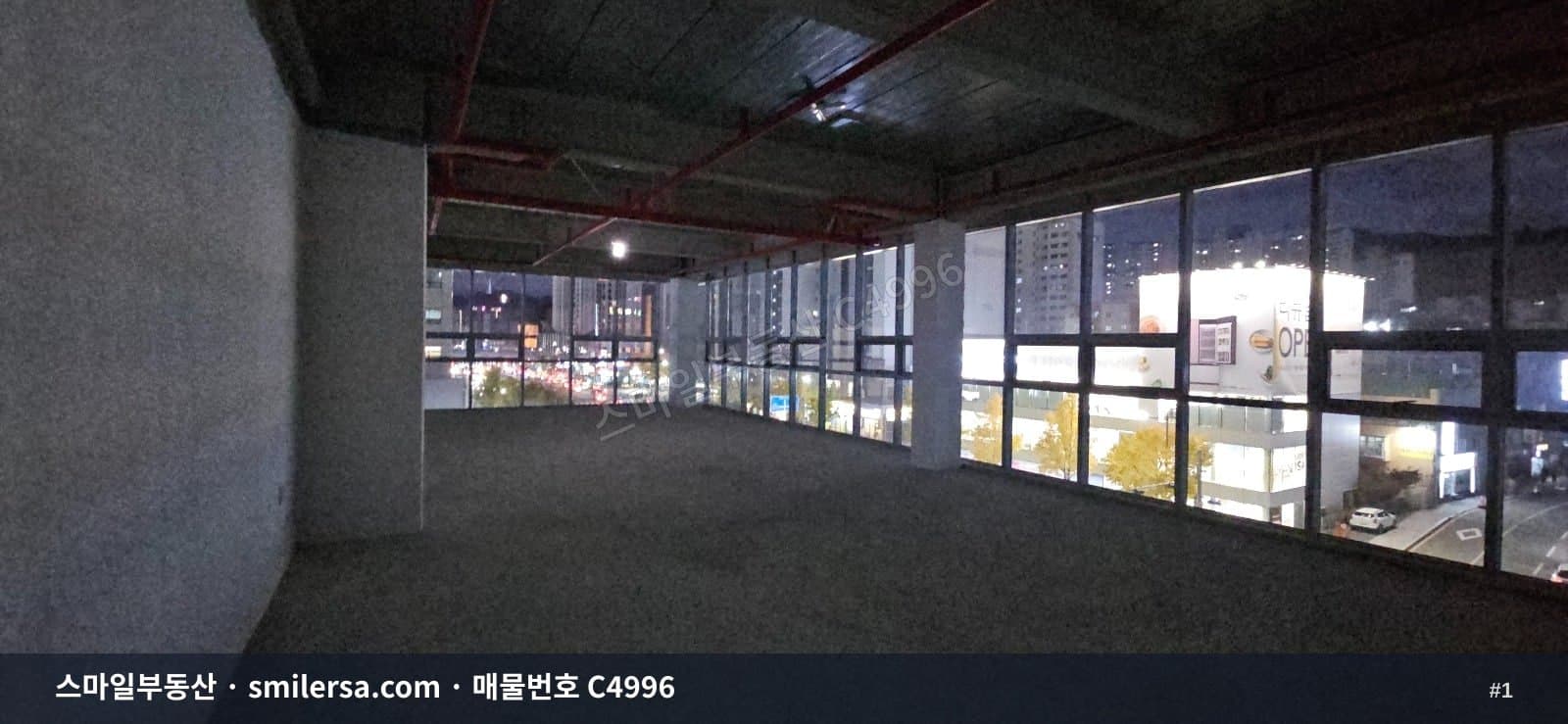 동의대역 대로변 신축 중형사무실, 54평 월세 - 1