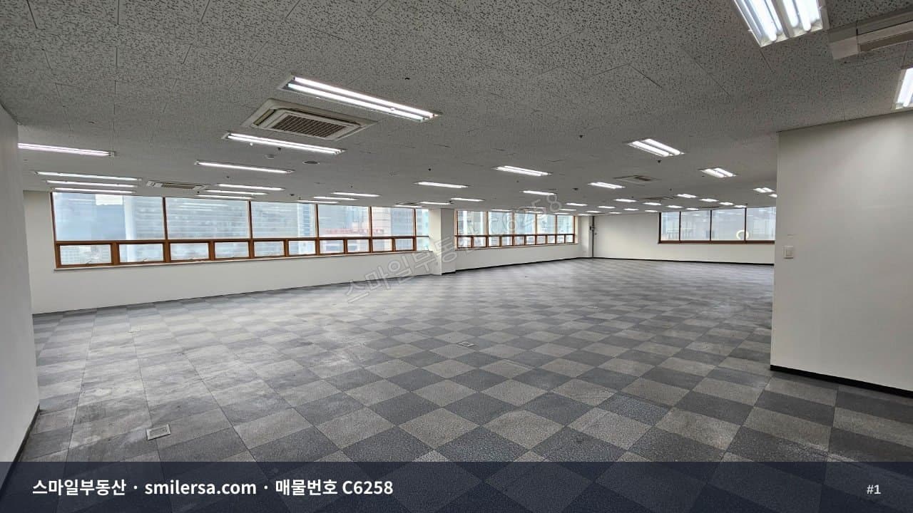 서면 복개로 대형 사무실, 주차 편리한 11층 131평 임대 - 1