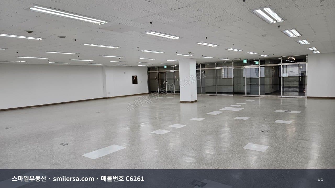 서면1번가 복개로 대형 사무실, 주차 편리한 11층 118평 - 1