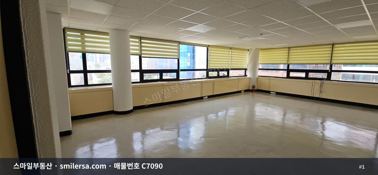 좌천삼거리 인근 전망 좋은 중형 사무실, 44평 월세 - 1
