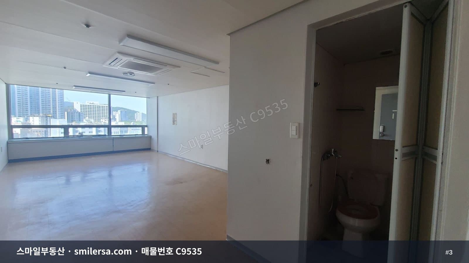부전동 13층 사무실, 보증금 500에 월 30만원대 가성비 공간 썸네일 3