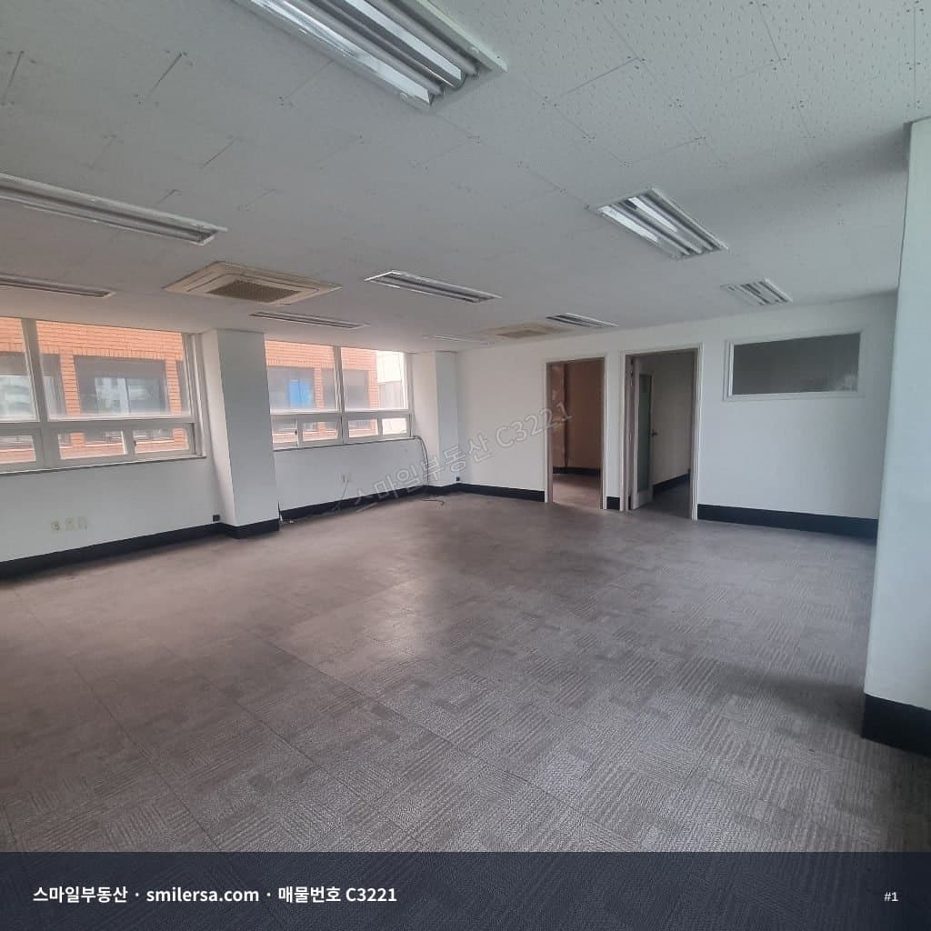 중앙동 중앙역 인근 대로변 사무실 23평 월세 - 1